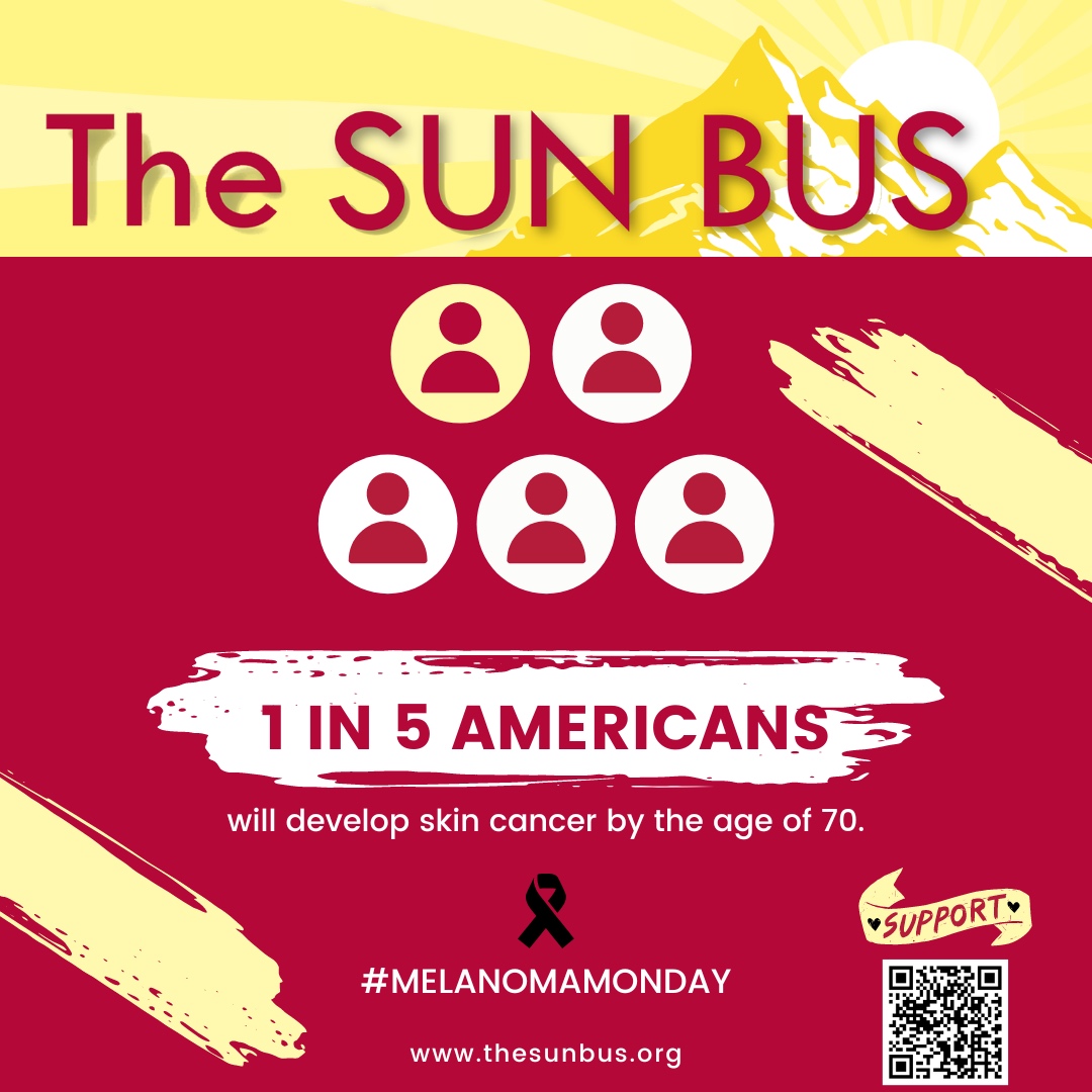 🌟 Every donation to The Sun Bus ☀️🚌 helps us brighten lives & combat skin cancer on this #MelanomaMonday. Join us in the fight to #KnockOutMelanoma & spread awareness about sun safety. Together, we can make a difference! ☀️ Donate today at 👉🏼 #TheSunBus #SkinCancerPrevention