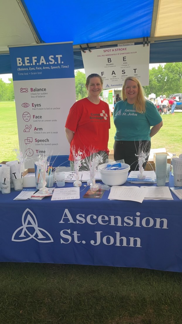 Our ED nurses and stroke coordinator from St. John Broken Arrow had a great time at Camp Bandage on Saturday. Thanks to all who came out to see us!