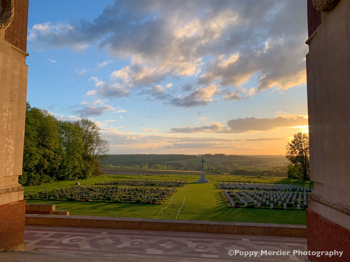 Dusk at Thiepval 
Taken this evening - not another soul around. The Somme at its most beautiful and peaceful time of day.
#somme #battlefields #ww1