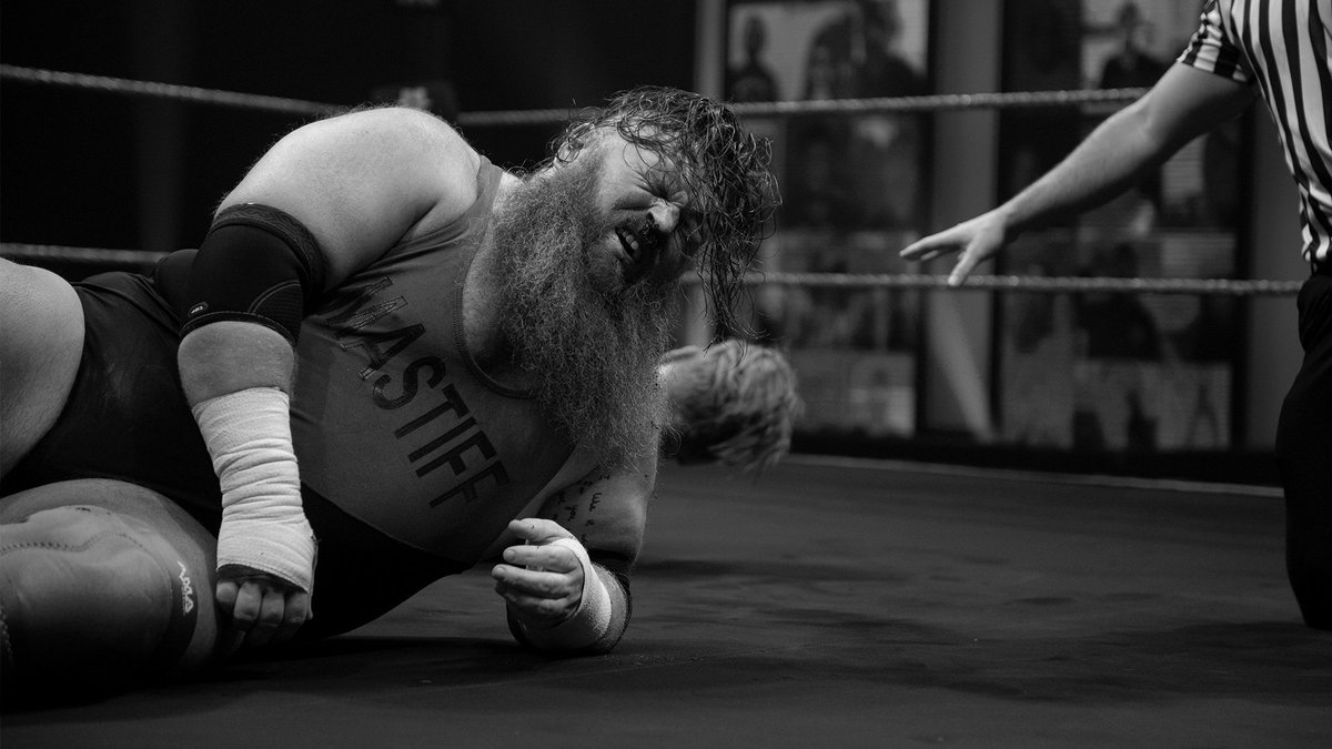 May 6, 2021: At the BT Sport Studios, @UNBESIEGBAR_ZAR defeated @DaveMastiff via referee stoppage due to injury. #NXTUK 📸 WWE