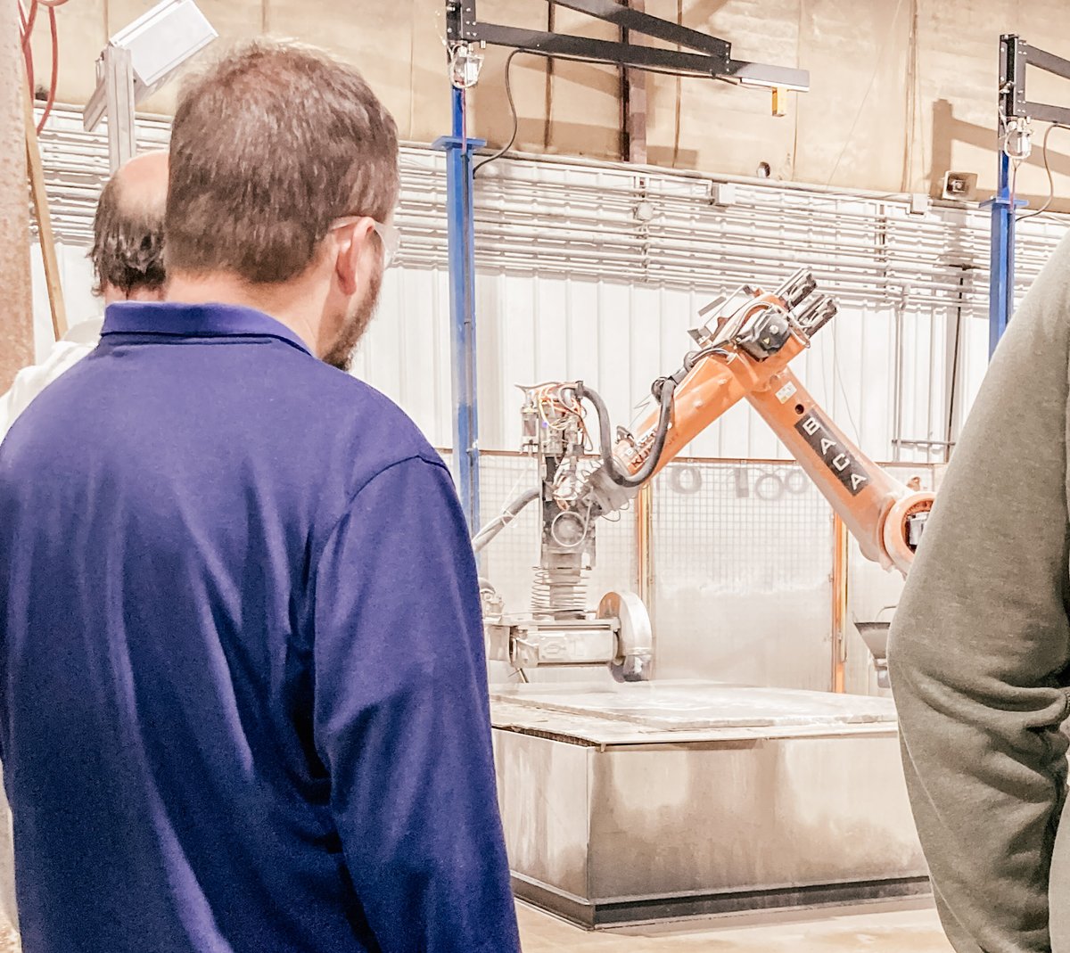 #EveryDayatGPAEA 🧡 Future Ready Consultant Amanda Brink shared these snaps of the Applied Science teachers from RPP 15 as they embarked on a tour of Ottumwa High School's program and Millennium Surfaces. Together, they explored industry needs relevant to their field. #iaedchat