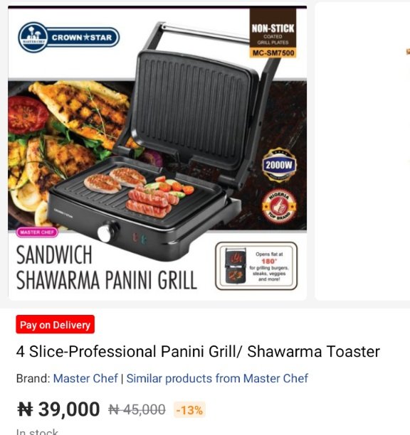 Elevate your space 🔥🔥
Shop home Essentials at affordable rates+💯 quality guarantee directly from the official store 👇
Breakfast maker,food processor,sharwama toaster and more.
Check here 👇
kol.jumia.com/s/vLjGpon

#JumiaNigeria #Jumiakolprogram #essentials #home #bestdeals