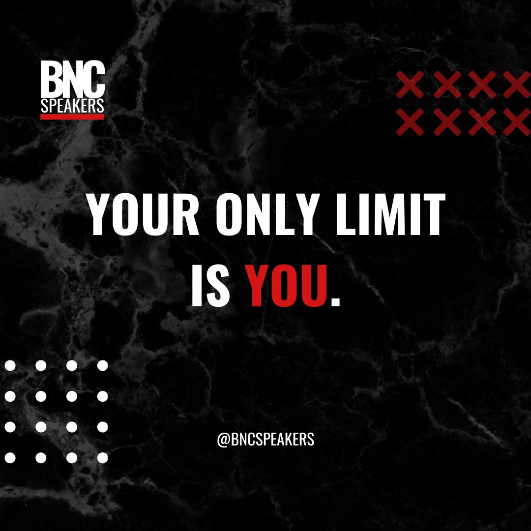 Remember, the only obstacle standing in your way is the one you see in the mirror.

Need help choosing the RIGHT Keynote Speakers for YOUR next event?

Visit 👉 bncspeakers.com or send us a DM! 🔥

#UnlockYourPotential #BeyondLimits