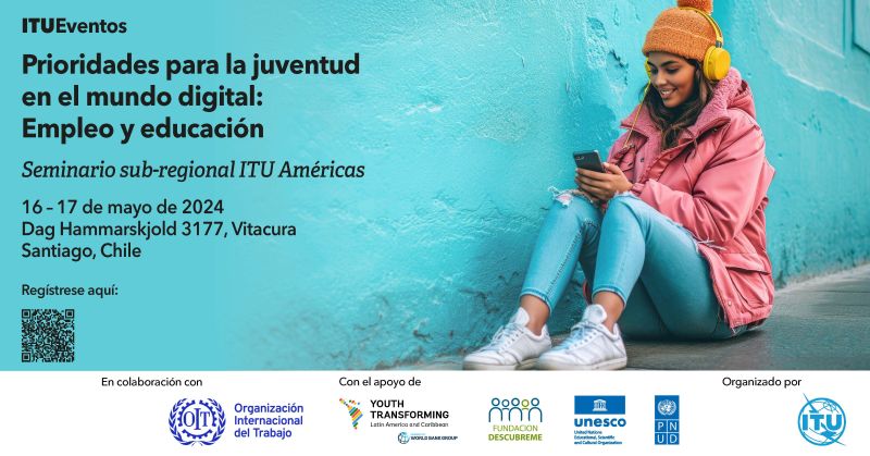 🇨🇱 🌎 @PNUDChile te invita al encuentro 'Prioridades para la juventud en el mundo digital: Empleo y Educación' 📚 💻Súmate y estarás participando de un encuentro organizado por @ITU y @OITnoticias. 📆 16 y 17 de mayo. 📝 Inscripciones: go.undp.org/ZSD