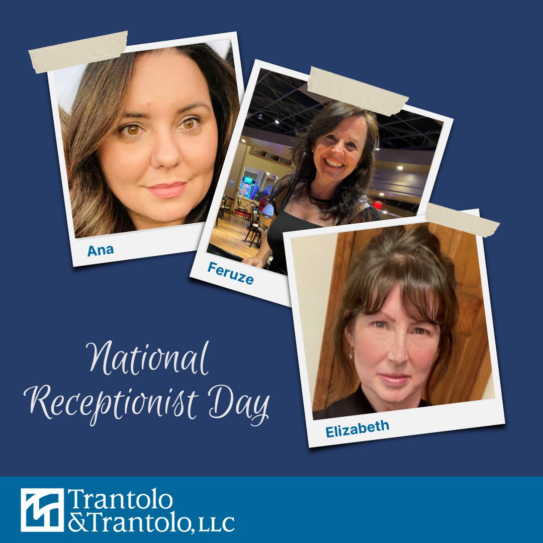 👩‍💼🌟 On National Receptionist Day, we celebrate Ana Goncalves, Feruze Haxhillari and Elizabeth Nugent, the friendly faces who welcome clients to our firm! Thank you for your professionalism, warmth and dedication.

#receptionistday #happyreceptionistday #trantoloandtrantolo