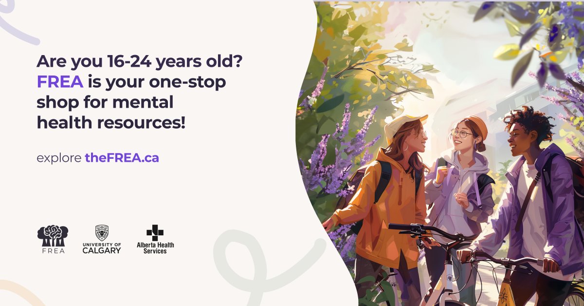 This #MentalHealthWeek (May 6-12), empower your mental health journey with evidence-based support and insights tailored to emerging adults (16-24). Learn more: thefrea.ca #YoungAdultMentalHealth #CalgaryMentalHealth #MentalHealthAwareness #EmpowerYourJourney
