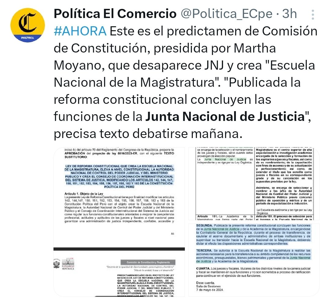 Caviares comechados hubieran ahorrado decenas de miles de dólares si preguntaban al @congresoperu o @elcomercio_peru 
Ésta es la situación, en pocos meses la Junta Nacional de Justicia desaparecerá y por fin veremos presos a Vizcarra, Gorriti y Pablo Sánchez 
#GorritiDelincuente