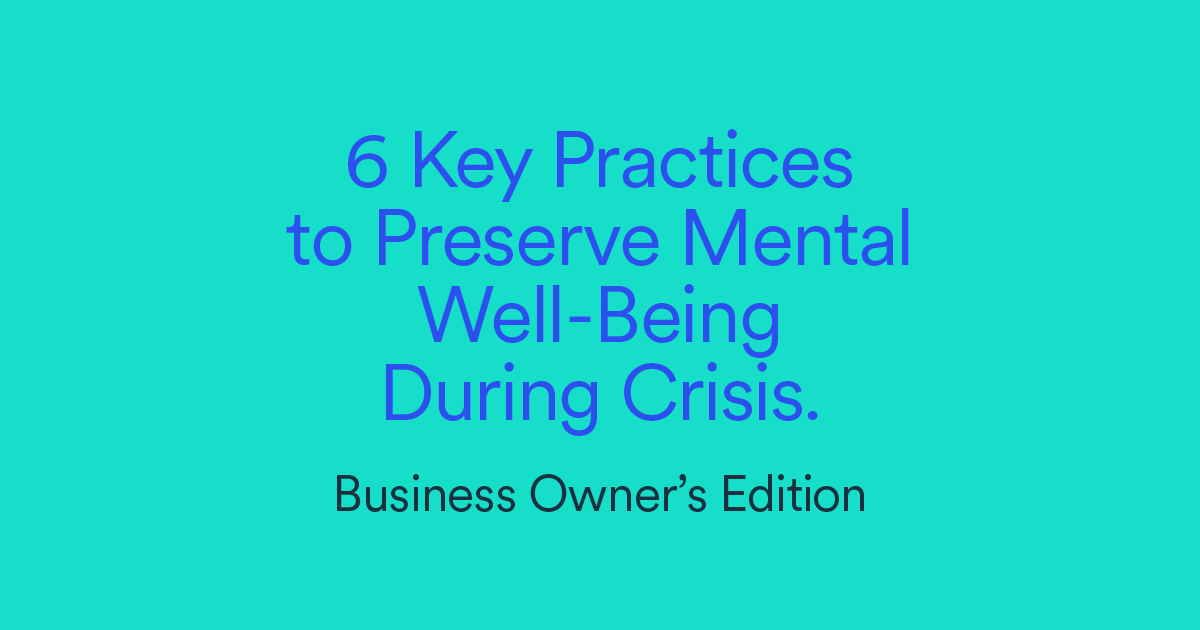 As an entrepreneur, mental health is one of your most precious assets. Since no one is exempt from a difficult moment, here's how to protect yourself in times of crisis. ow.ly/op7B50RxhUY