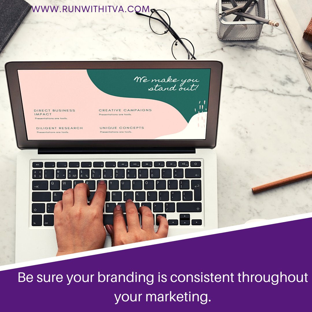 Your branding is more than just aesthetics. It is also your message. #onlinebusinessmarketing #businesshelpingbusiness #virtualassistanttips