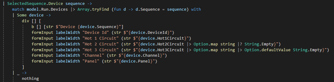 jordan_n_marr's tweet image. When you can&apos;t be bothered to type `Option.defaultValue` anymore. #fsharp #csharp