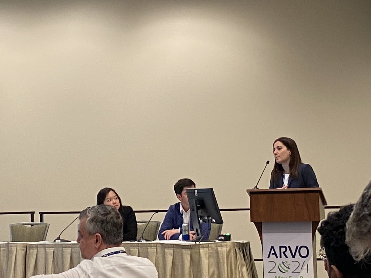 Fantastic talk from <a href="/DrZebardast/">DrZebardast</a> at #ARVO2024 yesterday!