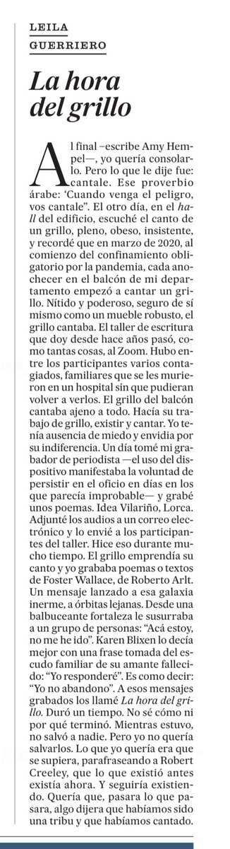 elgatodcheshire's tweet photo. “Cuando venga el peligro, vos cantale”. @leilaguerriero2 https://t.co/MHmFJaAgYi