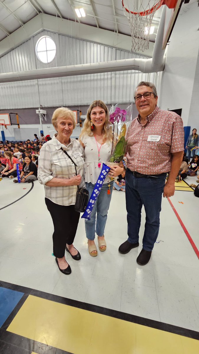 Teacher appreciation surprise! 🥰🤩 my grandma and dad came all the way from Houston to celebrate me @NISDMichael