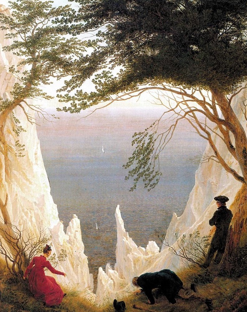 Caspar David Friedrich Chalk Cliffs on Rügen (1818)