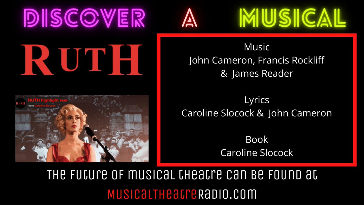 Discover a Musical

Ruth

Learn more about this show, and many more at our website: musicaltheatreradio.com/ruth

Today's new shows are tomorrow's classics.
#newmusical