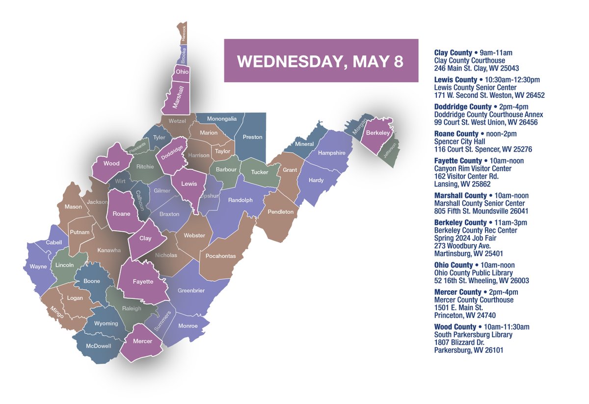 If you are having issues with federal programs or a federal agency, my office is here to help. Check out today’s, Wednesday, May 8th stops for Commonsense Connections Week and swing by to get assistance.