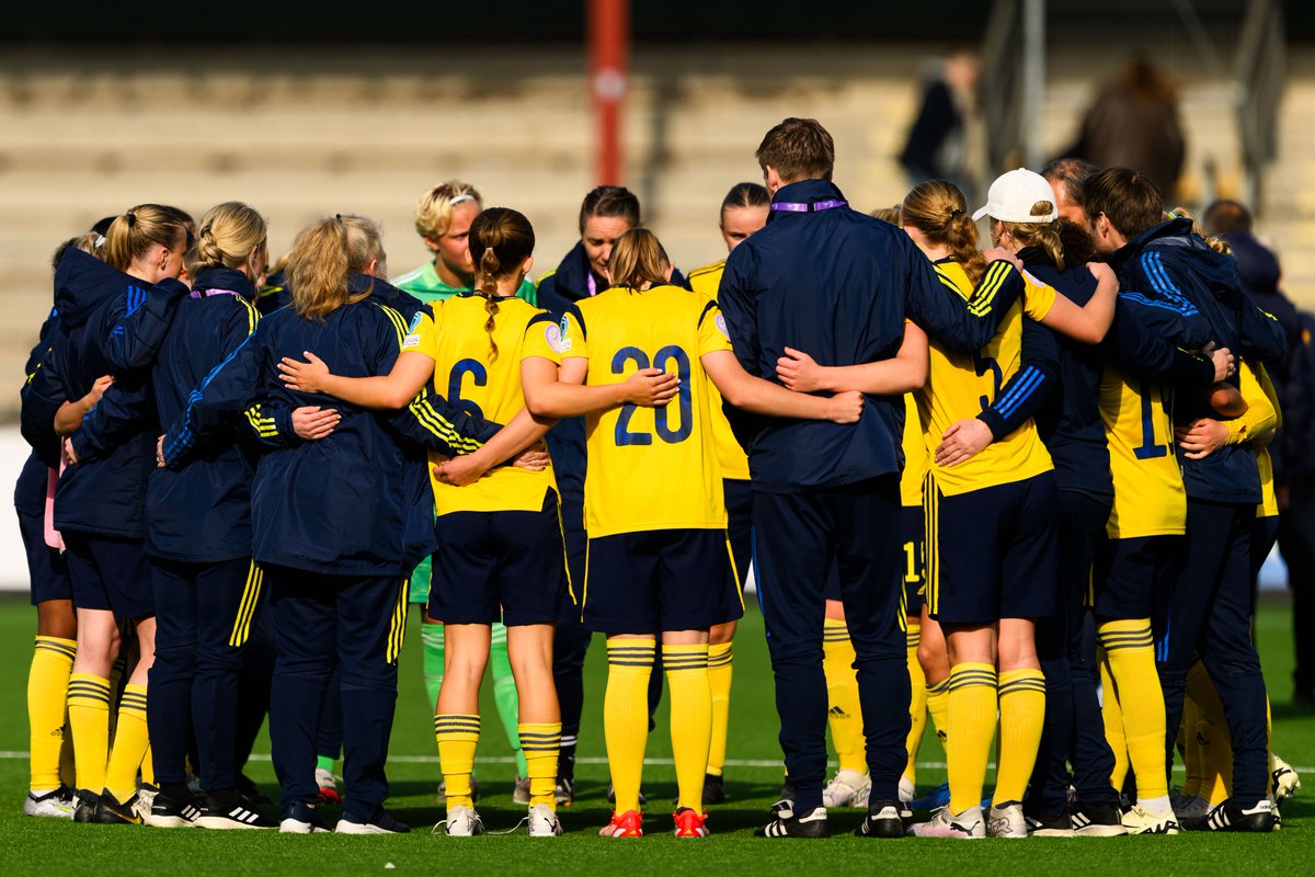 𝐓𝐄𝐀𝐌 💛💙 🎫 På onsdag ställs Sverige mot England i Lund – biljetter hittar du här: svenskfotboll.se/biljett/ #SWEF07 🇸🇪 | #U17WEURO