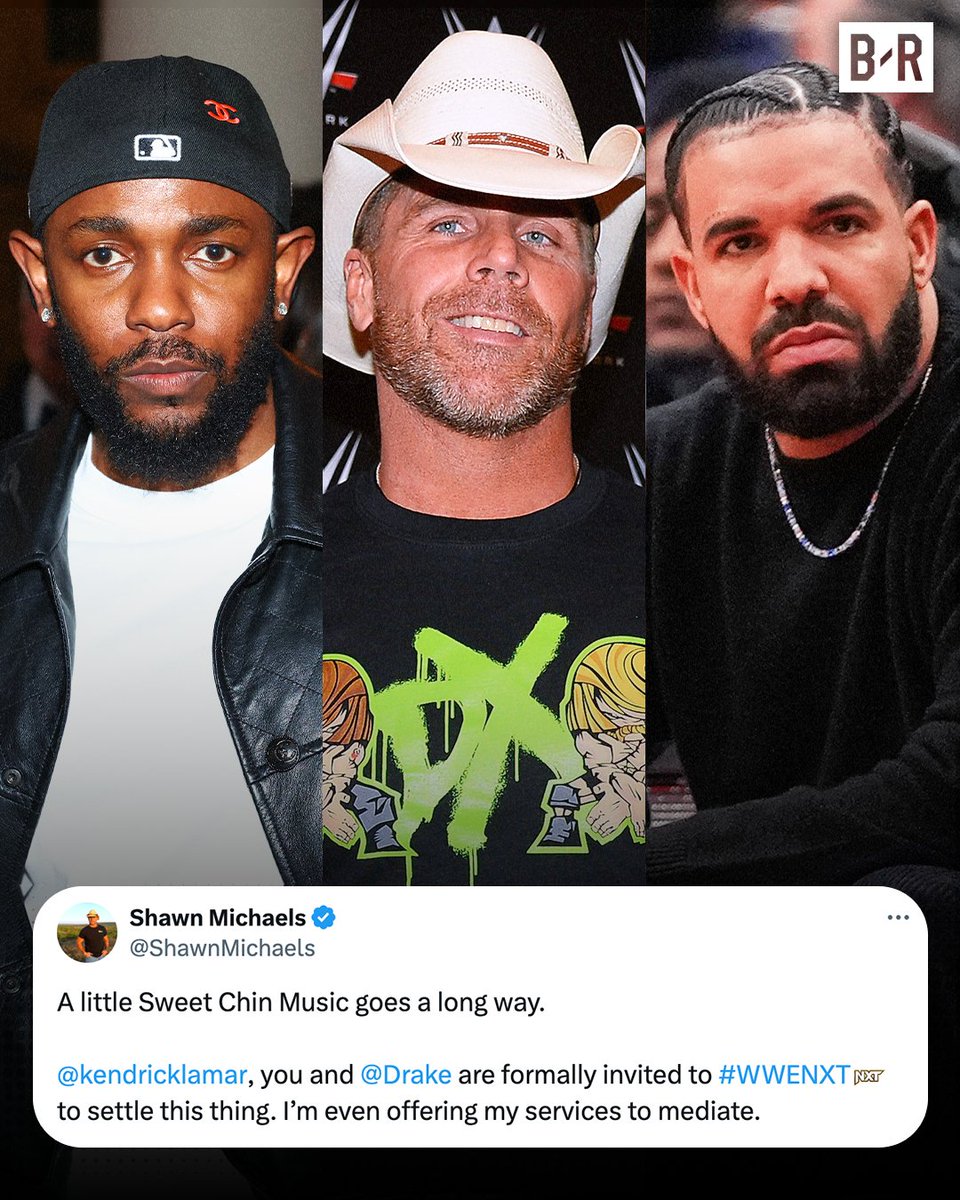 Shawn Michaels wants Kendrick and Drake to settle it in a WWE ring 🍿😅