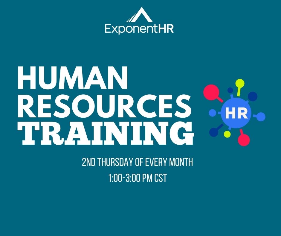 HR: Nurturing Talent, Empowering Futures
Please join us this coming Thursday (05.09) 1:00 - 3:00 (CST) to learn more!
Link to join located on your management dashboard
#ExponentHR #HRTech #HRAdmin