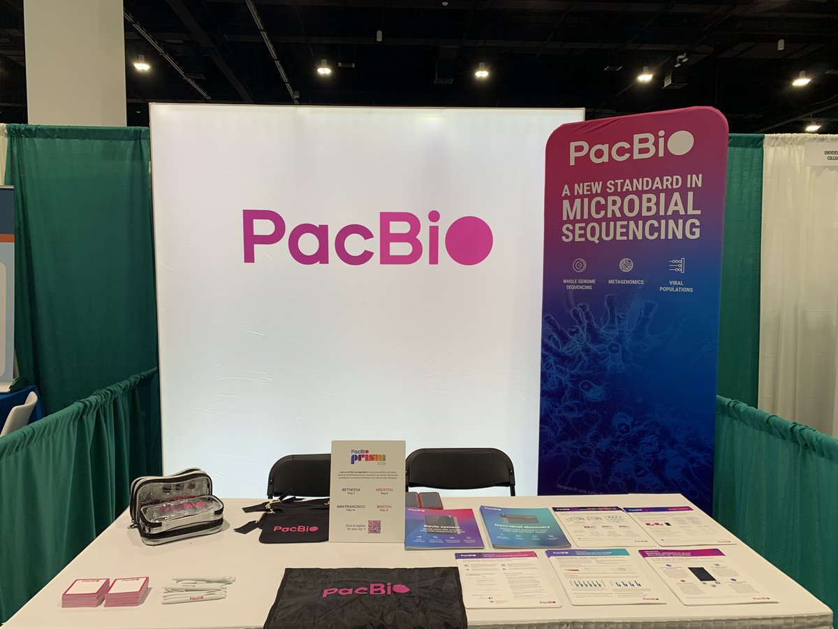 Come say hi 👋 to us at our @PacBio booth in the #APHL exhibit hall! #microbial #microbiome #metagenomics #longread #shortread #revio #onso #kinnex #hifi