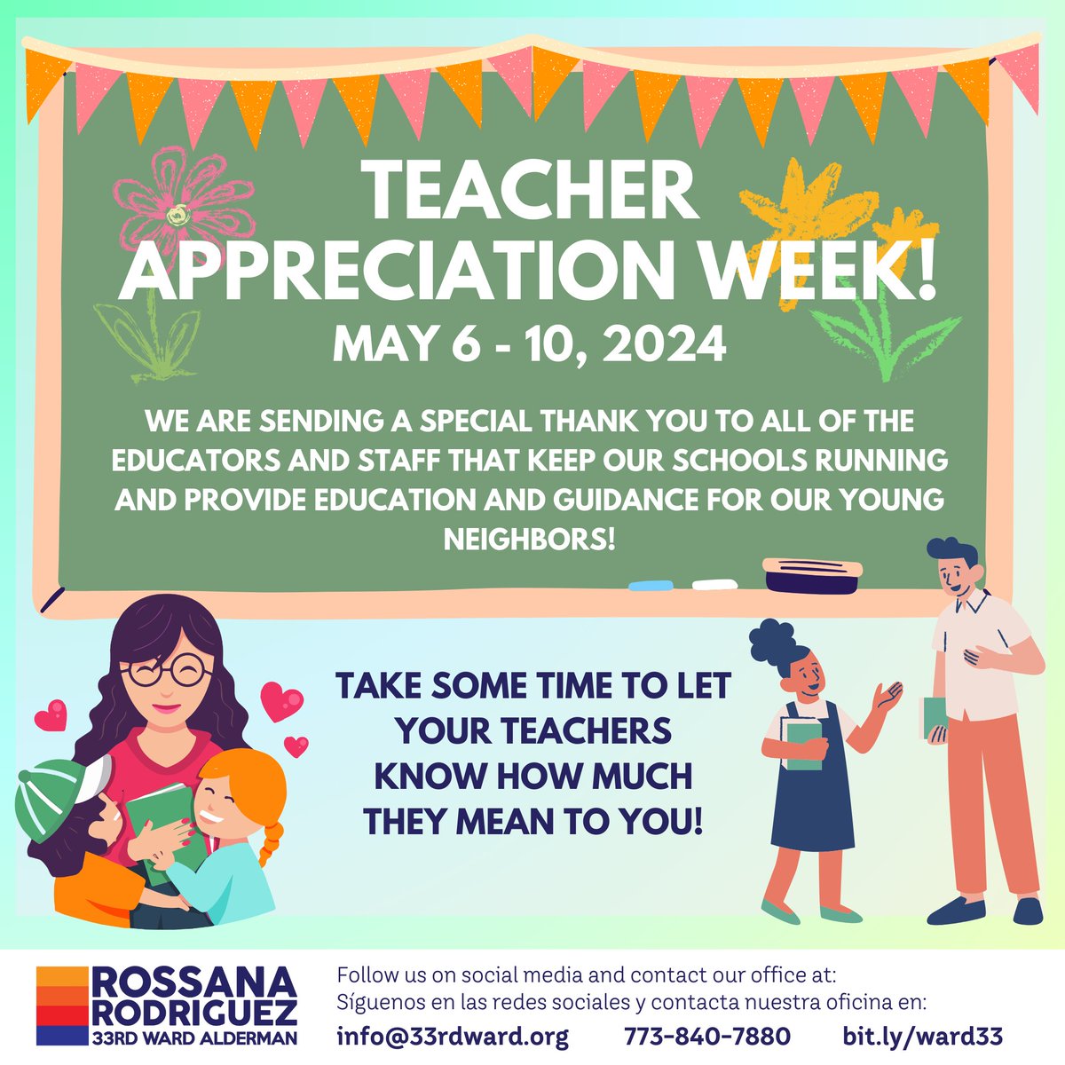 This week is Teacher Appreciation Week! Take some time to let your teachers know how much they mean to you!
