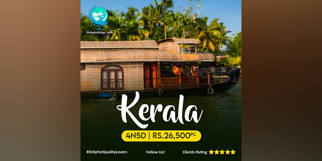 Kerala 🌴, One of the country’s cleanest states, and perhaps the friendliest too, is an absolute delight traveling around. Book our 4 nights 5 days Kerala Tour Package only at Rs.26,500 per couple. #GoByHolidays #OnlyForQualityLovers #YourOwnTravelCompany #kerala #munnar