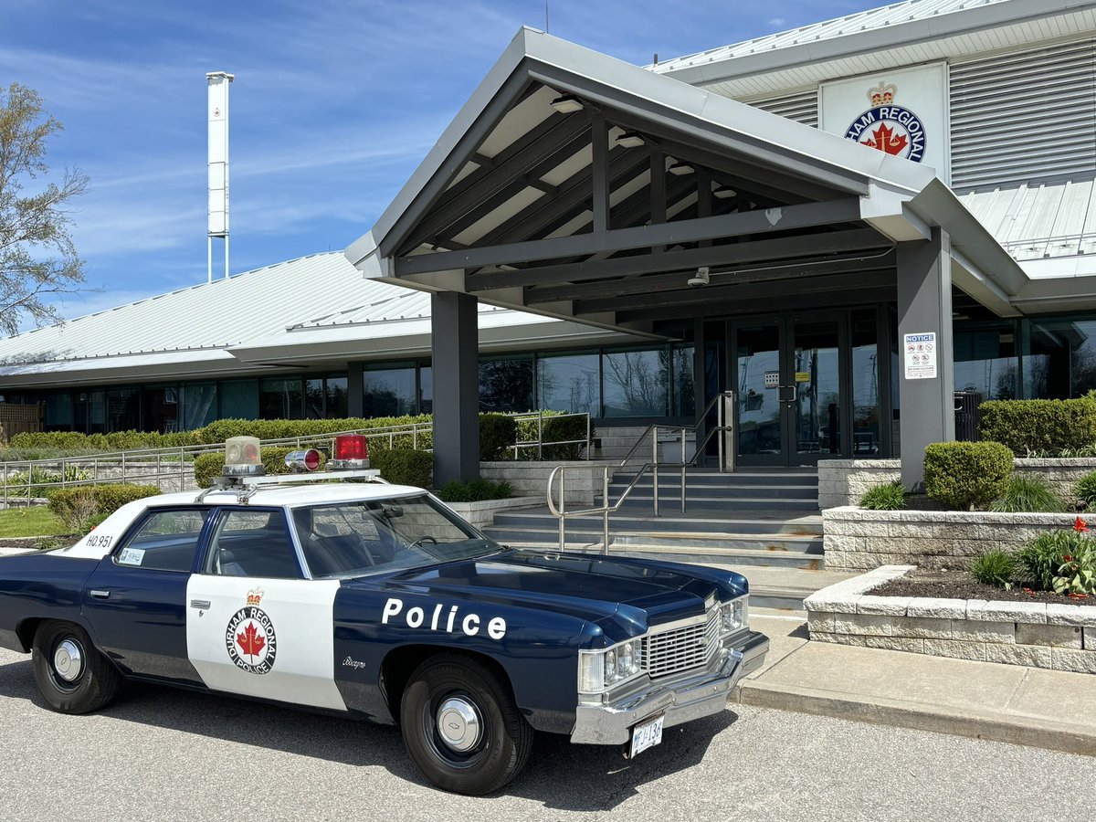Good morning, #pickering and #ajax. Beautiful weather like this is a perfect time to show off the classic fleet! Drive safe, and enjoy the day. #drps #police #cops #fastcar #justdrive #ontario #canada #sunshine