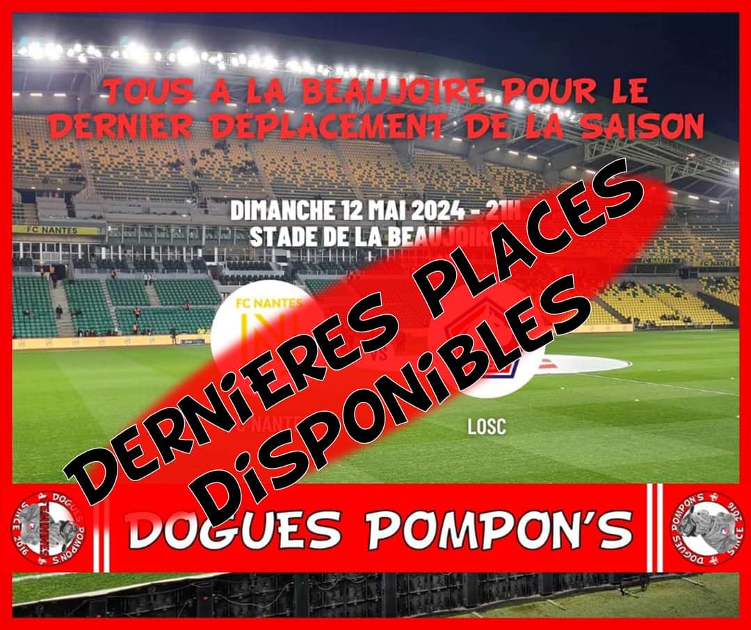 DoguesPompons's tweet photo. ππ ππππππ πππ π ππππ π'ππ πππππππππππ ππππ πππππ
Il reste encore quelques places dans le bus Pompon's, n'hΓ©sitez pas Γ nous contacter
ππππ πΌ ππΌ π½ππΌππ
ππππ ! ππ πππππ ππππ π'ππππππ
#pompontour #LOSC https://t.co/3sbakf6lqv