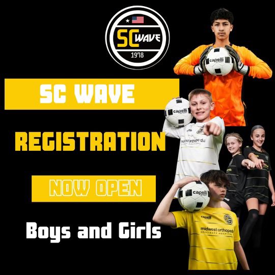 Registration for the 2024-2025 Season Tryouts, Academy and Recreational Programming is OPEN as well as our Summer Elite Camps, also MKE Wave Camps. Please visit our website for all up to date program information and registration. SCWave.org