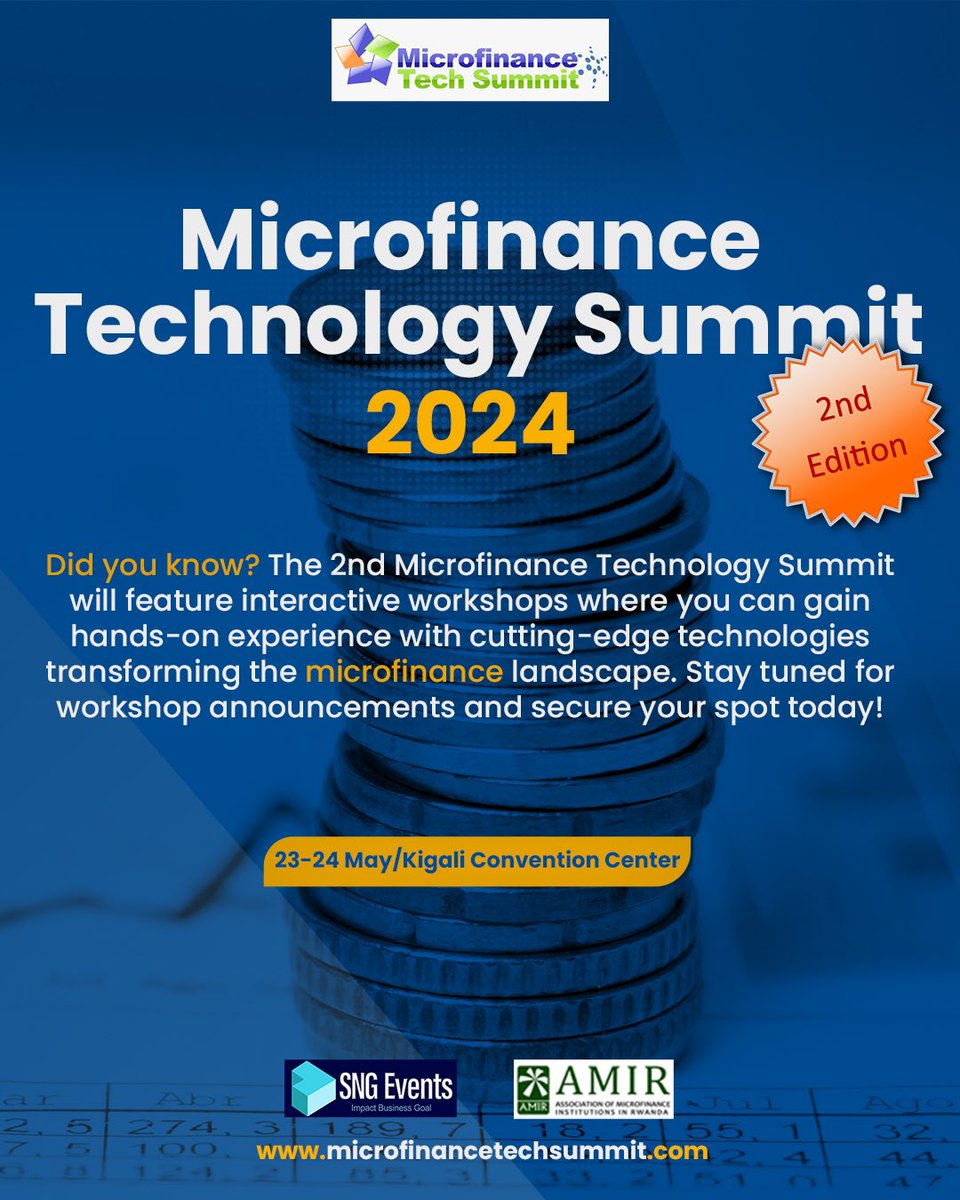 Have you registered to attend the upcoming #MTS2024 ? At this conference, you will be able to learn about the new technologies that are TRANSFORMING the MICROFINANCE Industry! See🤷🏽‍♀️You have no reason to miss! See you there!