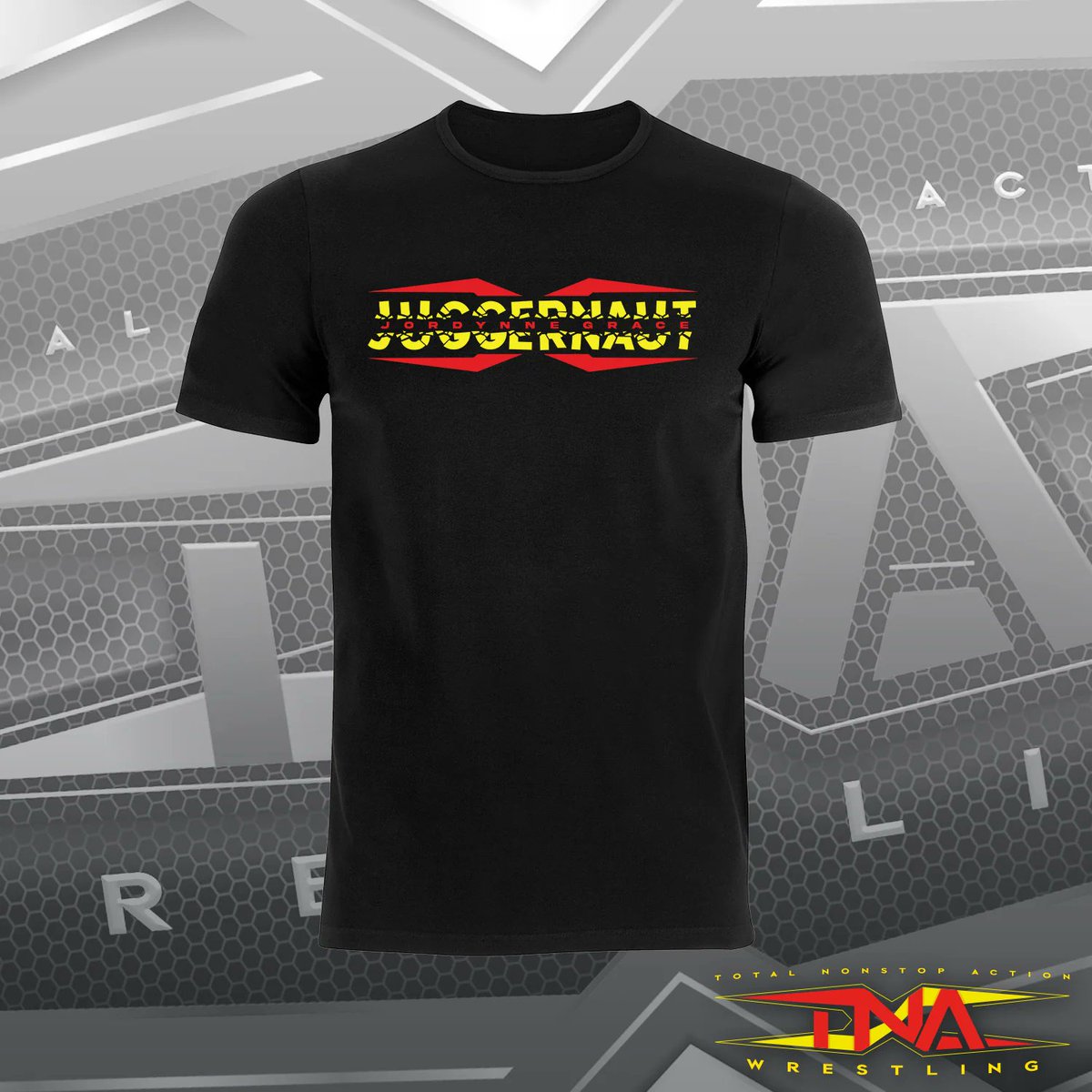 The @JordynneGrace Juggernaut T-Shirt is AVAILABLE NOW on TNAMerch.com! HERE: tnamerch.com/collections/al…
