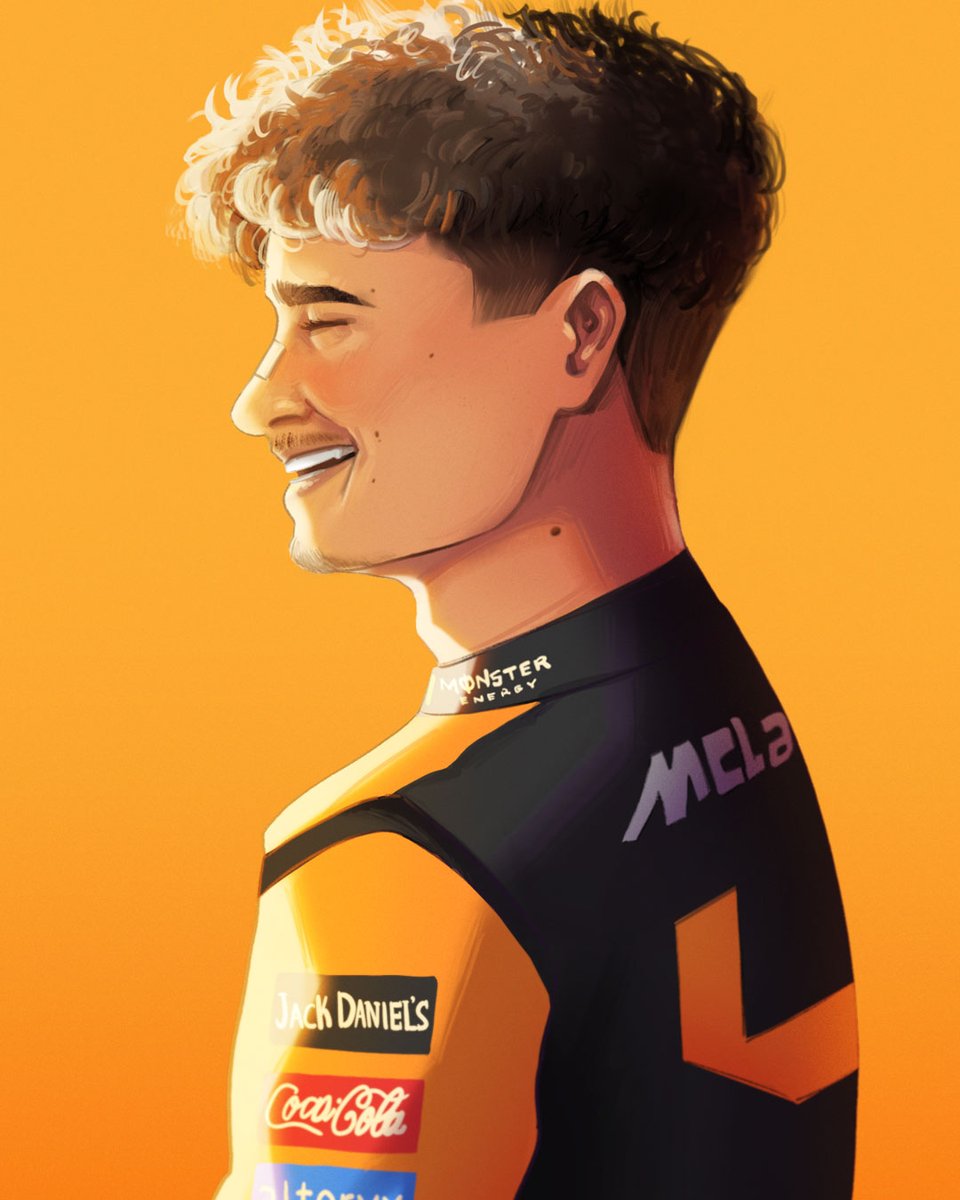 Lando's first win! Did a quick one to celebrate his win.

#LANDONORRIS #art #Formula1