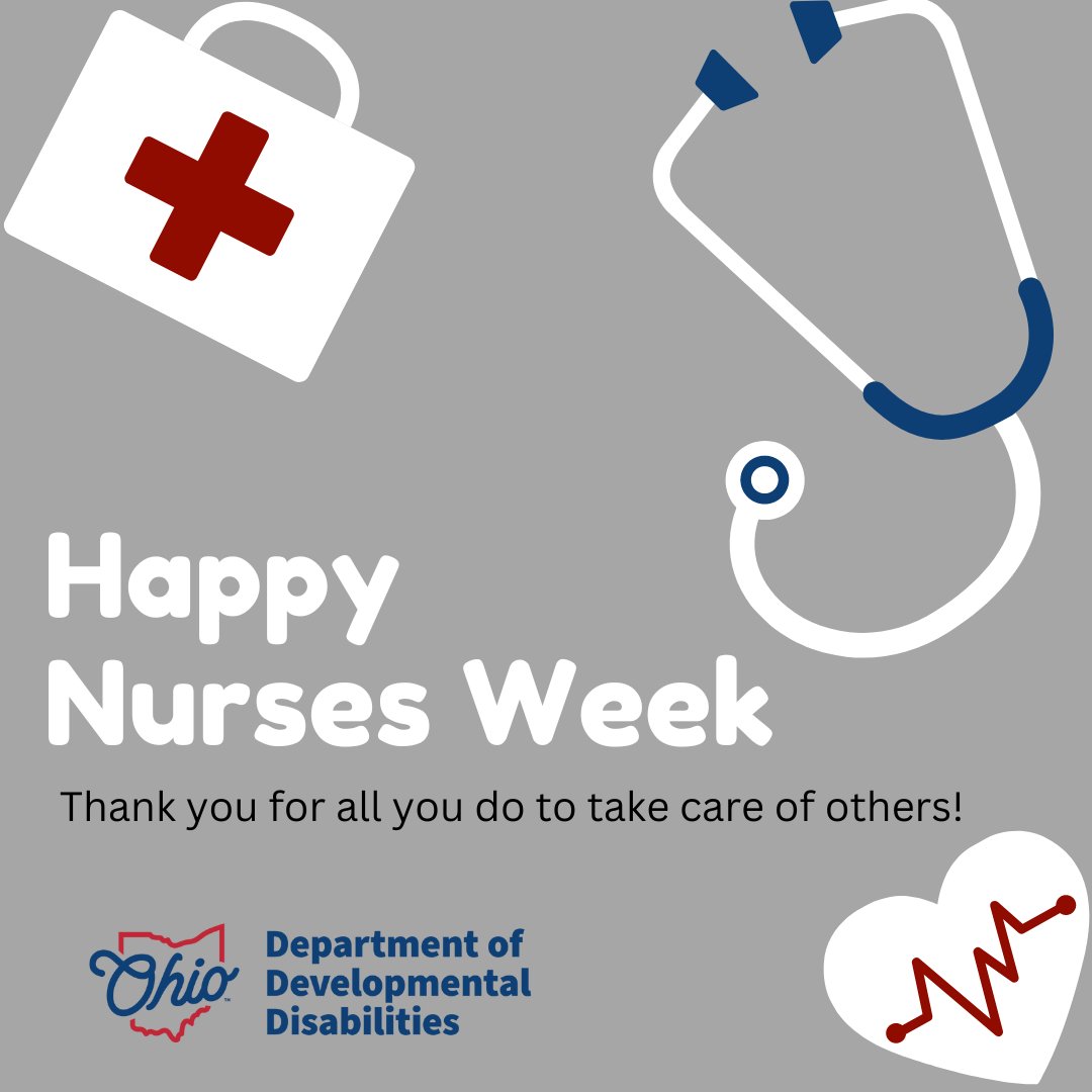 It's National Nurses Day! Special thanks to all the nurses at DODD! 💙