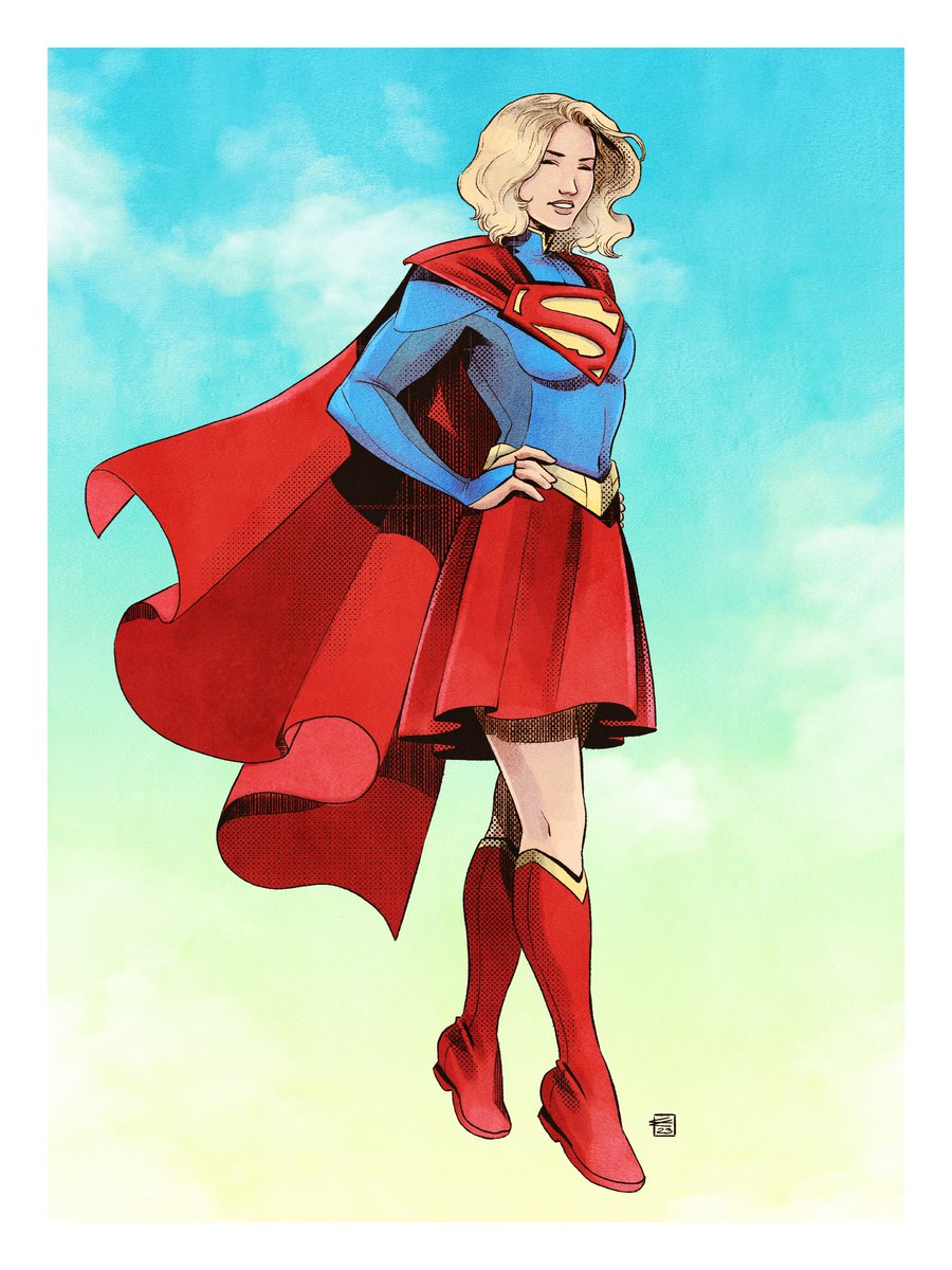 Poking through a few older bits and pieces, and I still quite like this little Supergirl design