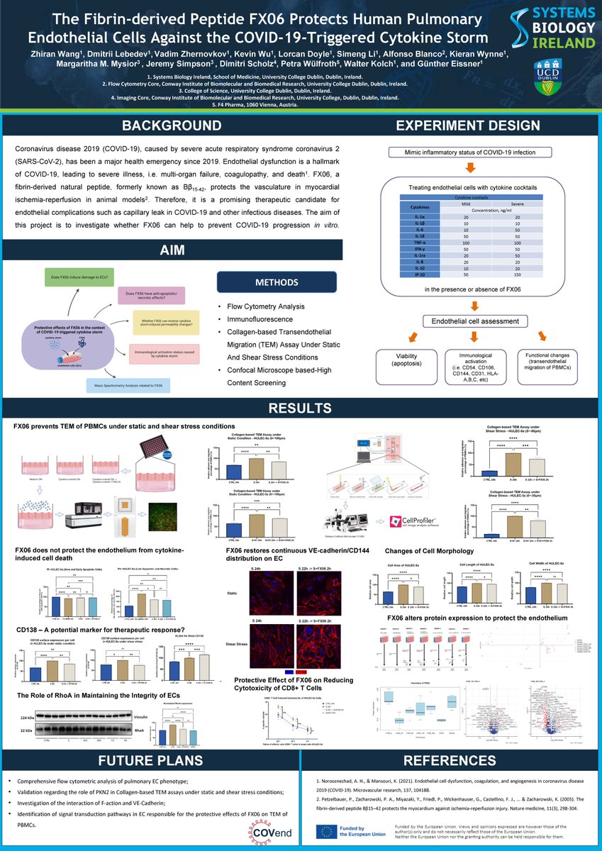 COVend_EU's tweet photo. Attending @EMBLBarcelona this week?

Visit Zhiran Wang’s Poster Presentation at EMBO Workshop 2024! 👀 Don’t Miss It! Visit booth 112 during the poster session tomorrow May 7th, from 18:00 to 20:00!  #EMBLBarcelona #VascularBiology #COVID19Research #EMBO https://t.co/G52LzanEBO