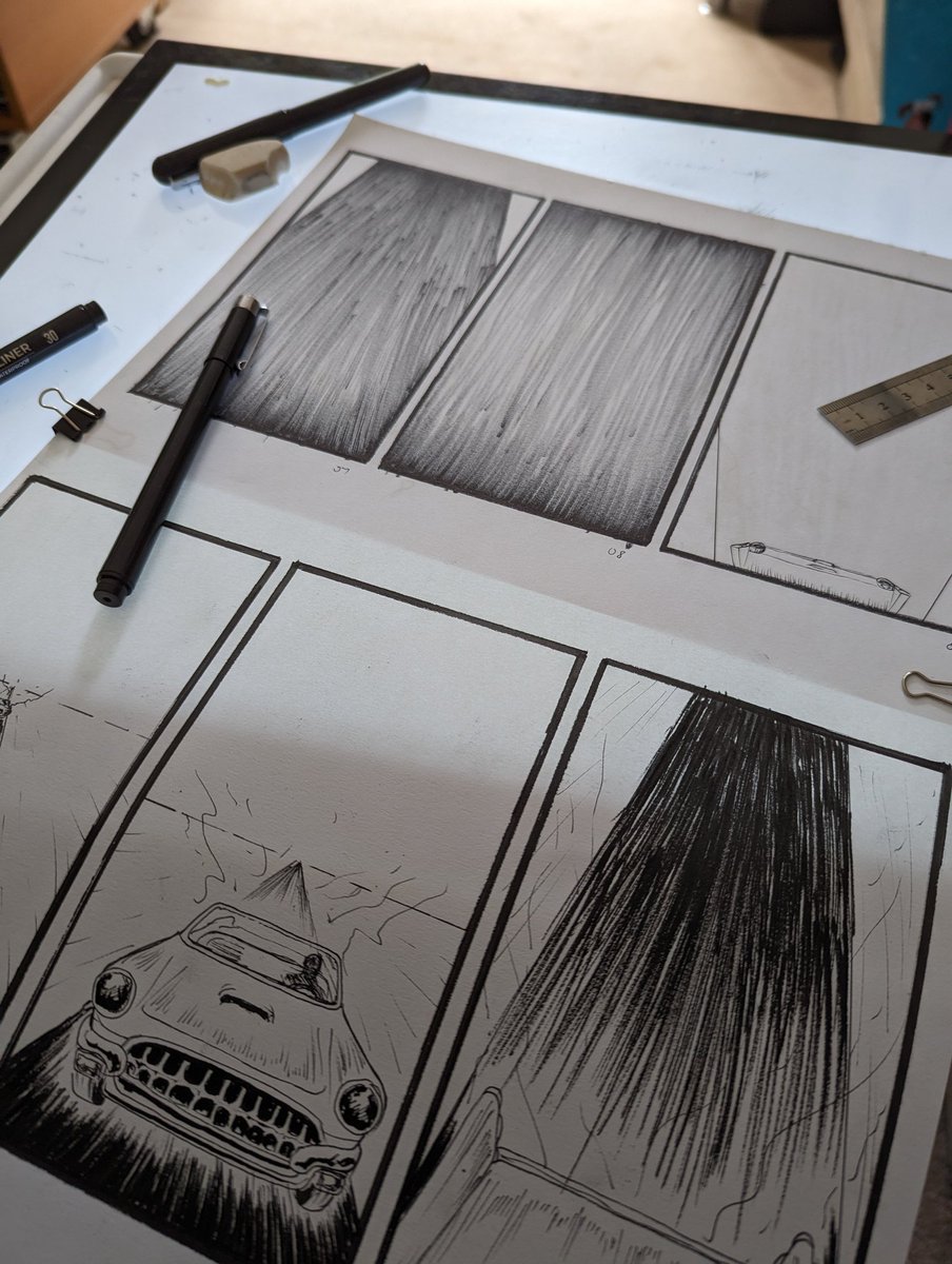 Slowly getting a bit more productive with my art again. Being a carer I'm taking opportunities when I can get them. Going to take some time to scan some sketches tonight.