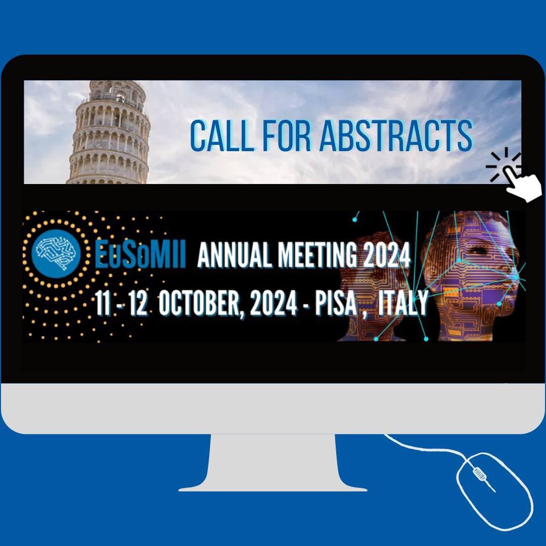 📣 4 DAYS TO GO!! CALL FOR ABSTRACTS @EuSoMII Annual Meeting 2024 🤩 11-12 October, PISA, Italy 👉 DISCOVER MORE AT: morressier.com/call-for-abstr… 🔴 DEADLINE ABSTRACT SUBMISSION MAY, 10 2024 🔵 DEADLINE FULL SUBMISSION SEPTEMBER, 10 2024