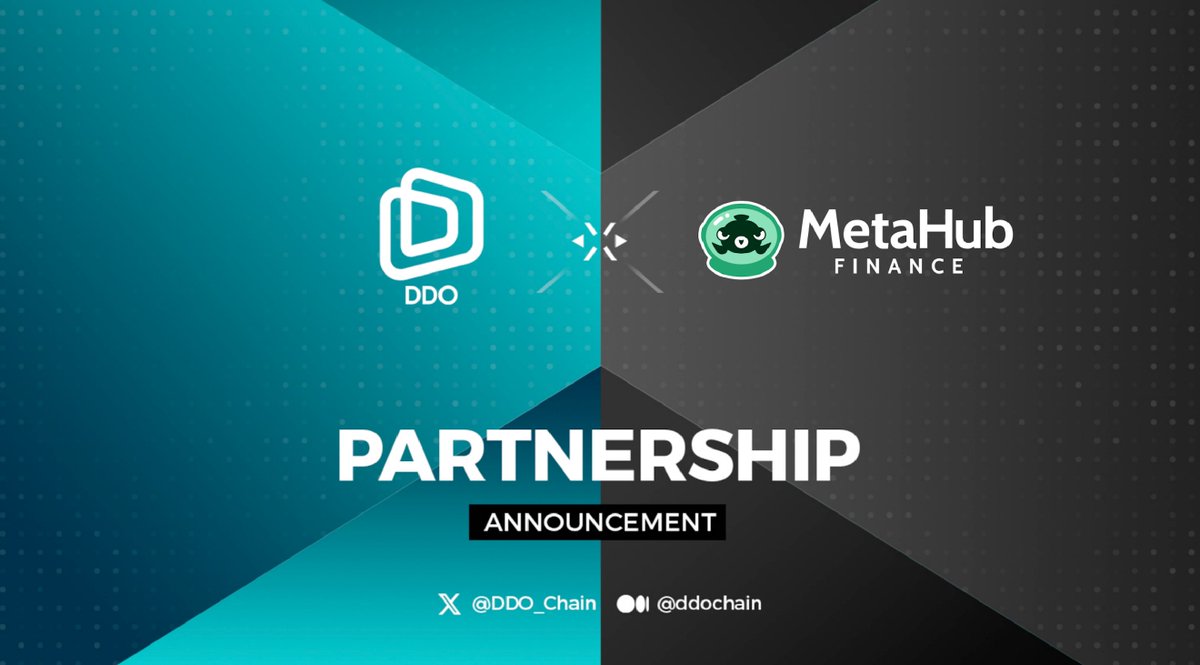 🚀Exciting news! #DDOChain and @MetahubFinance
 are now official partners!

⚡️MetaHub Finance - Web3 Affiliate Community's Leading Platform

🌌 Looking forward to more innovations in cooperation in the future!

#Partnership #Web3 #DeFi