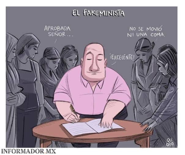 La audacia de algunas candidatas de MC; defienden a Pablo Lemus y minimizan lo que dijo sobre Laura Haro ya Claudia Delgadillo, pero cuando @qucho realizó este cartón, lo acusaron de misógino, violencia de género etc… Enarbolan banderas a conveniencia y por un hueso.