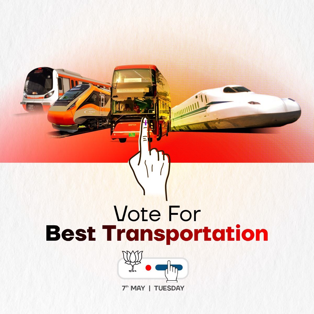 Vote For Best Transportation
Vote For Modi Government

#PhirEKBarModiSarkar 
#AbkiBar400Paar