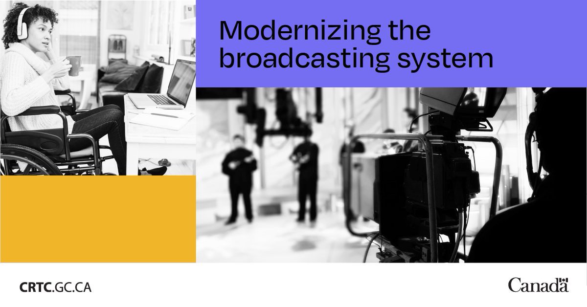 We’ve updated our plan to modernize Canada’s broadcasting system. Learn more: ow.ly/CmjF50RxpZN