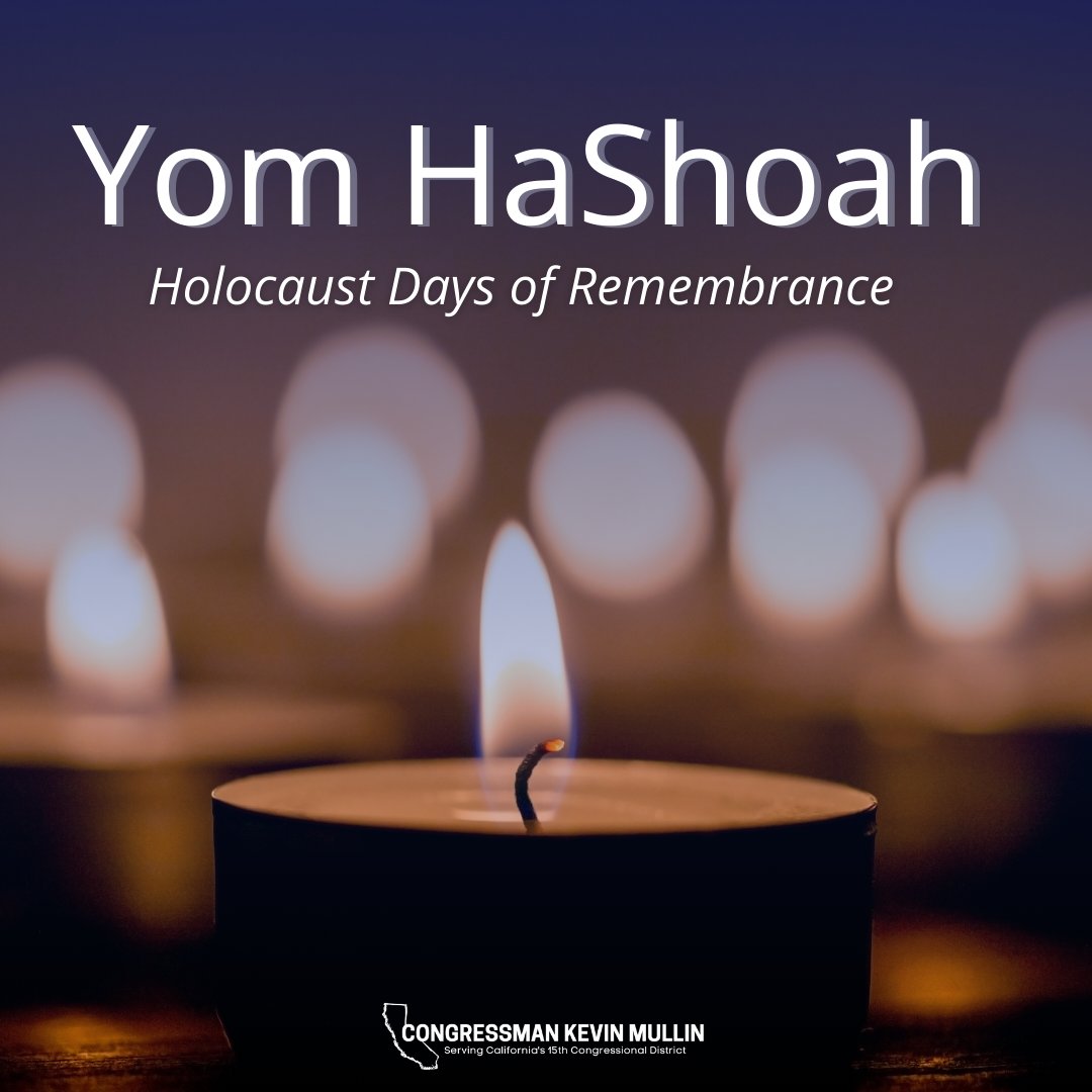 On Yom HaShoah, we mourn the Jewish lives lost during the Holocaust. Congress established The Days of Remembrance as an annual period of reflection to commemorate one of history’s darkest chapters. Today, we recommit to denouncing antisemitism, bigotry & hatred in all its forms.