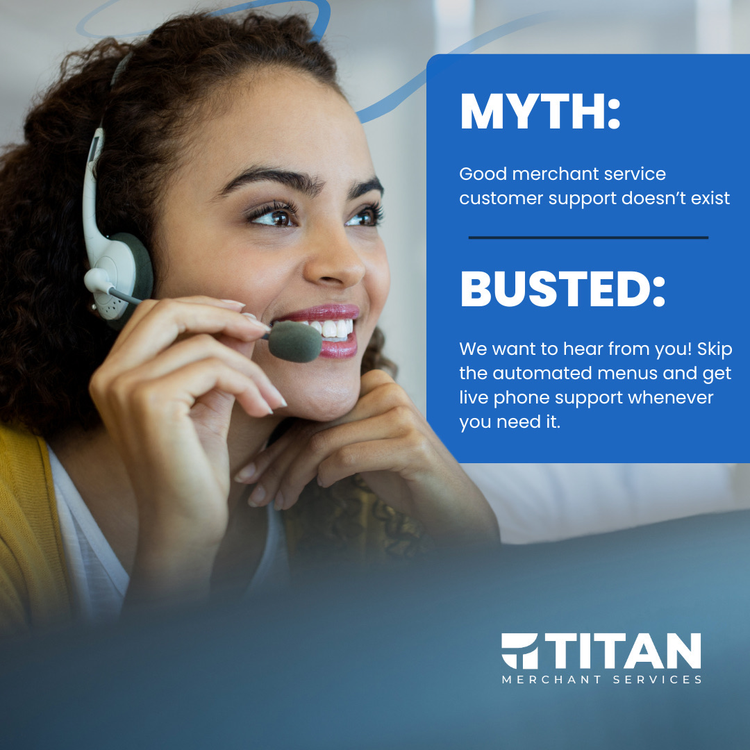 Busting a big myth today: Great merchant service support is just a call away! 📞 Skip the bots and get the live help your business needs. #CustomerService #MythBusted #LiveSupport