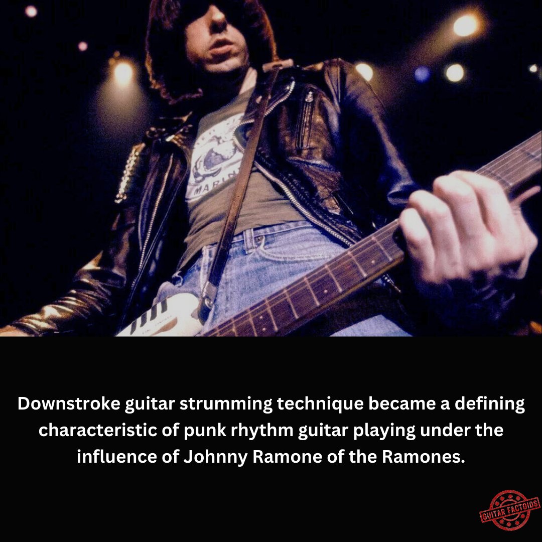 Forget smooth jazz, we're talking raw power chords and punk anthems. It's not just strumming; it's a statement. Downstrokes are the secret sauce of punk rock, courtesy of Johnny Ramone. 
Because why strum gently when you can smash through chords like a musical wrecking ball?
