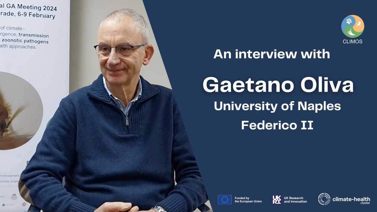 Gaetano Oliva, University of Naples Federico II dives into the multi-disciplinary approach of the CLIMOS project, and its potential to offer vital insights for policymakers to combat Sand Fly Borne Diseases (SFBD). 

Full interview: youtube.com/watch?v=kmkGfE…