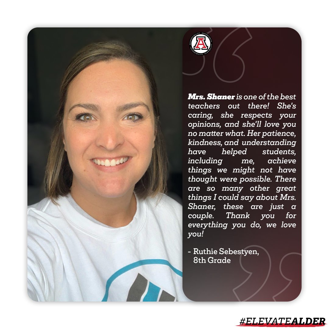 It's #TeacherAppreciationWeek! This week we will highlight each of our 5⃣ school buildings with quotes from current students about how teachers have made an impact on their education. We start by recognizing the Junior High! 

#ElevateAlder #PioneerTogether