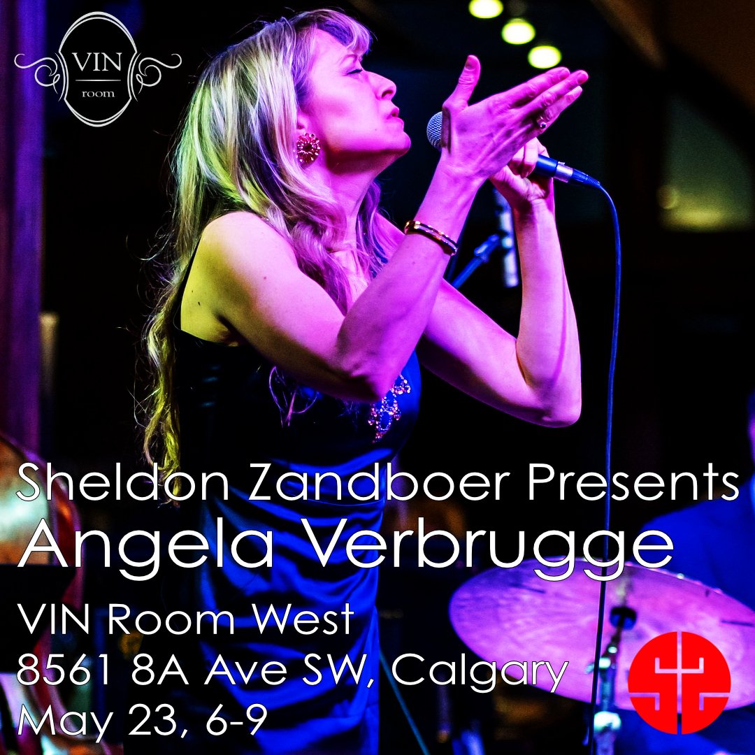 The incomperable Angela Verbrugge is appearing @VinRoom West. She'll be performing different material from her CD release two days later @asylumforthearts Come hear a world class jazz vocalist in an intimate setting. No cover. Free Parking. #jazzvocalist #jazzpiano #jazzyyc