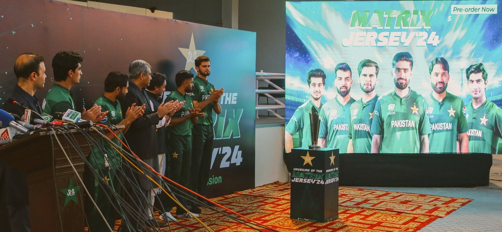 Unveiling Pakistan's Matrix Jersey '24.
#BabarAzam #WearYourPassion #PakistanCricket #T20WC2024