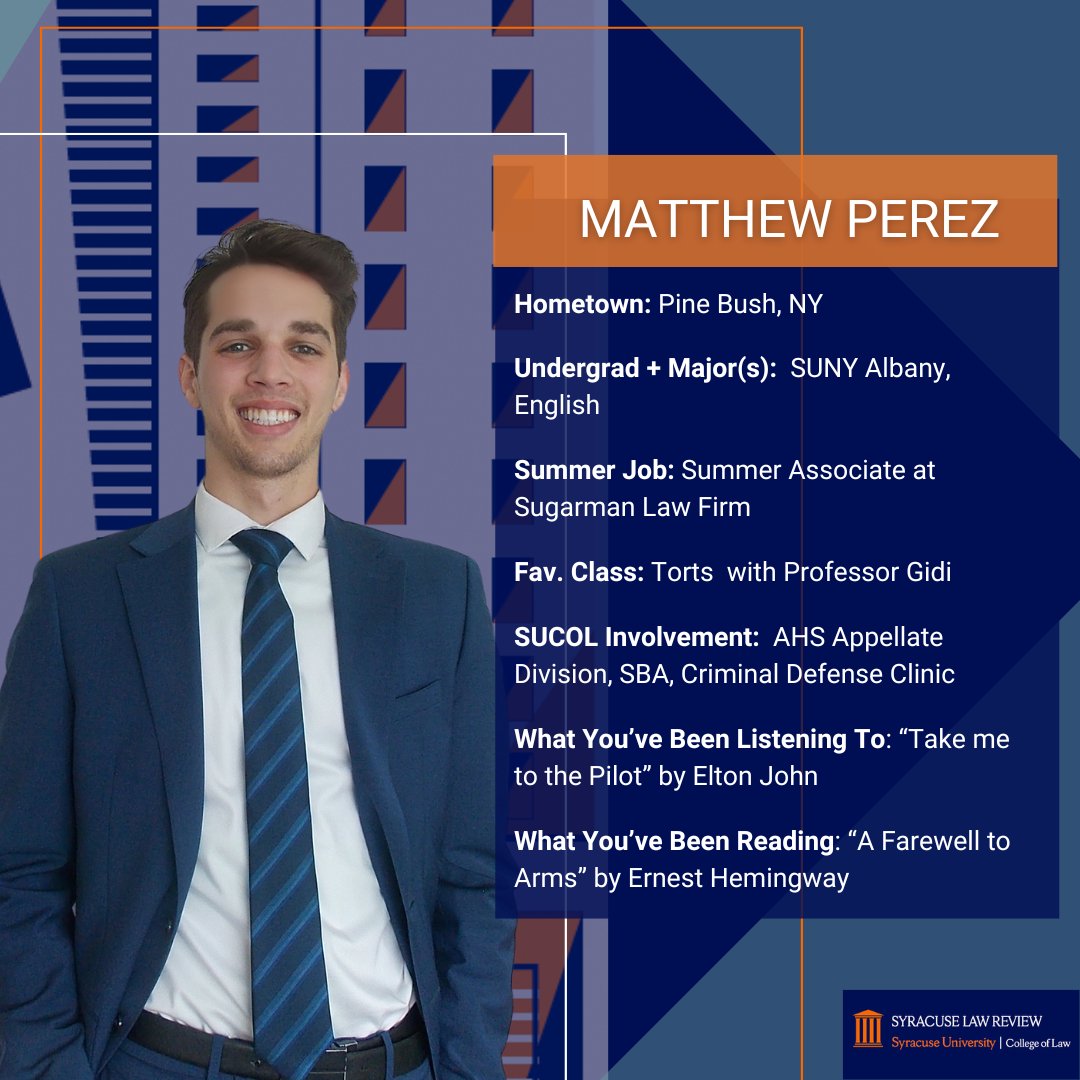 Happy #MemberMonday! Meet Matthew Perez!