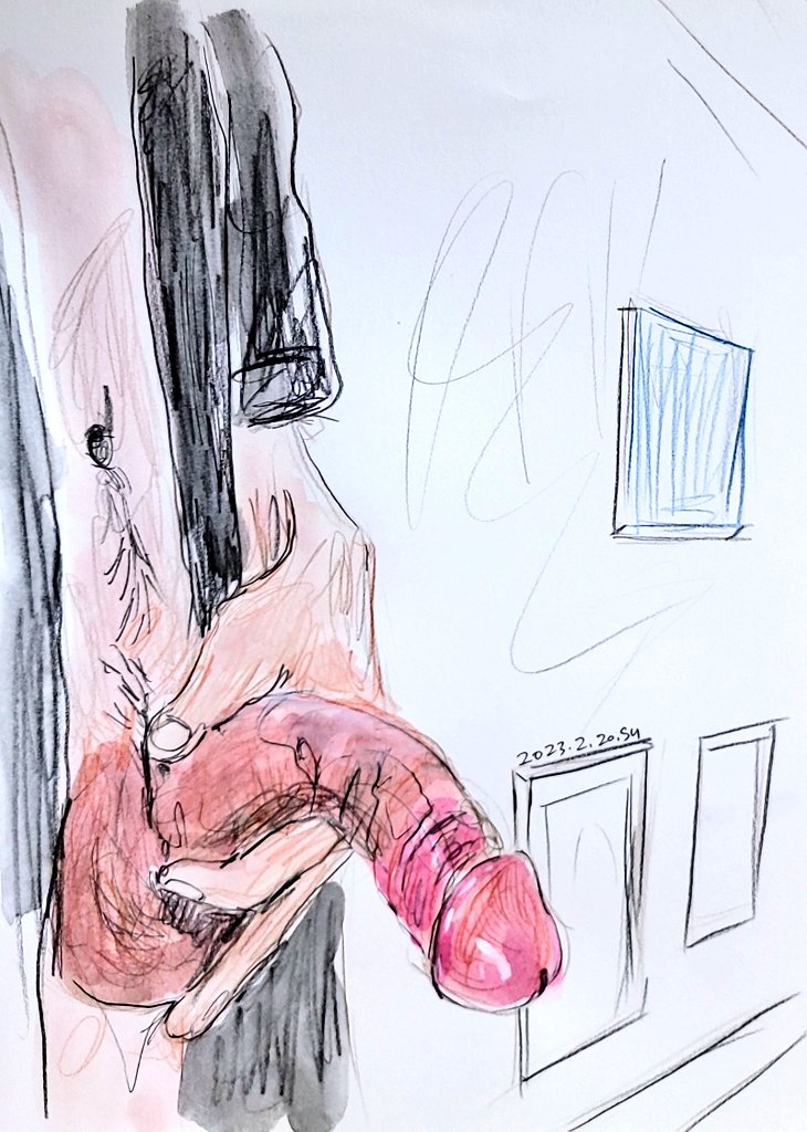 야노하는 좆을 신청하셨던분. 어느 호텔의 복도에서 섹시한 가운을 걸친채 발기가 덜된 좆을 꺼내보이는 모습에서 대물의 여유로움이 느껴진다. 노발기에 저정도 크기면 풀발때의 크기는 얼마나 클지 매우 궁금해지는중... 야외에서 퍽퍽 박혀보고 싶은 좆이다. #섹트 #좆상화